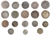 17th Century Tokens, DEVON, Axminster, T.W., Farthings (2), 2.48g/12h, 1.99g/12h (both N 1789; BW. 10);...
