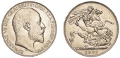 Edward VII (1901-1910), Crown, 1902, edge ii (ESC 3560; S 3978). Lightly cleaned and with some contact marks,...