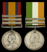 Pair: Bugler W. Bull, Oxfordshire Light Infantry

Queen’s South Africa 1899-1901, 3 clasps, Relief of Kimberley,...
