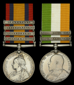 Pair: Private F. G. Andrews, Oxfordshire Light Infantry

Queen’s South Africa 1899-1901, 4 clasps, Relief of...