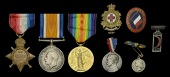 A fine Great War group of three awarded to Miss Emily J. Haswell, St. John Ambulance Association and French Flag...