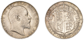 Edward VII (1901-1910), Halfcrown, 1903 (ESC 3569; S 3980). Lightly cleaned and with some contact marks, otherwise...