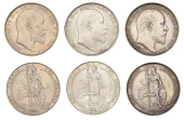 Edward VII (1901-1910), Florins (3), 1902, 1908, 1910 (ESC 3577, 3584, 3586; S 3981) [3]. About extremely fine or...