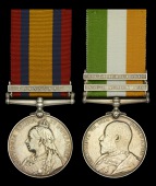 Pair: Corporal C. Austin, Oxfordshire Light Infantry

Queen’s South Africa 1899-1902, 1 clasp, Transvaal (3964...