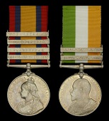 Pair: Private E. Munday, Oxfordshire Light Infantry

Queen’s South Africa 1899-1902, 4 clasps, Relief of...