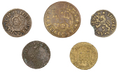London (City), Thames Street, H[erbert] A[kehurst], Farthing, 1.14g/12h (N 7742; BW. 3076); Robert Baynes,...