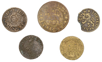 London (City), Thames Street, H[erbert] A[kehurst], Farthing, 1.14g/12h (N 7742; BW. 3076); Robert Baynes,...