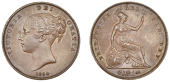 Victoria (1837-1901), Pennies (2), 1854, 1855, both close colon (BMC 1506, 1509; S 3948) [2]. Good very fine or a...