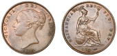 Victoria (1837-1901), Penny, 1859 (BMC 1519; S 3948). Small spots of verdigris by date, otherwise extremely fine,...