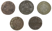 Middlesex (Metropolitan), Bedford Street [Covent Garden], H.K.P. at the belconey, Farthing, 0.53g/12h (N 8621; BW....