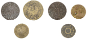 Middlesex (Metropolitan), Finsbury, John Ruduck, Farthing, 1.20g/4h (N 7914; BW. 1043); Flemish Churchyard [St...