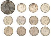 George V (1910-1936), Shillings (8), 1927-30 inclusive, 1933-6 inclusive (ESC 3829, 3832, 3835, 3837, 3845, 3847,...