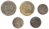 Middlesex (Metropolitan), Ratcliff Highway [Wapping], John Mayor, Halfpenny, 1.31g/6h (N 8329b, this piece; BW....