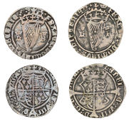 Henry VIII (1509-1547), First Harp issue, Groat, mm. crown, hi (Jane Seymour), 2.42g/3h (S 6473; DF 202); Second...