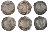 James I (1603-1625), First coinage, Shillings (2), first bust, mm. bell, short beard, narrow double-arched crown,...