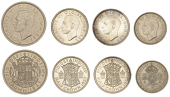 George VI (1936-1952), Crown, Halfcrowns (2, one a Proof), and Florin, all 1937 (ESC 4020, 4034-5, 4076; S 4078,...
