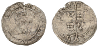 Henry VIII (1509-1547), Posthumous coinage, Threepence, type IV, Dublin, mm. P on rev. only, late Tower bust,...