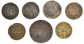 Middlesex (Metropolitan), St Giles in-the-Fields, Walt. Bigg, Farthing, 1.15g/6h (N 8133 obv., different rev.; BW....