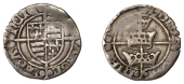 Henry VII (1485-1509), Early Three Crowns issues, Halfgroat, [Dublin], reads rex anglie z francie, cross with pellet...