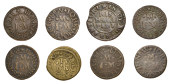 Middlesex (Rural), Brentford, Luke Ivory, Farthing, 1.06g/6h (N 9096; BW. 16); John Moore, Farthings, 1651 (6),...
