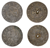 Middlesex (Rural), Cranford, William Allen, Halfpence, 1669 (2), 1.29g/3h, 1.21g/3h (both N 9117; BW. 39) [2]....