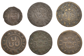 Middlesex (Rural), Hammersmith, Thomas Cassell, Halfpence, 1667 (2), 2.07g/12h, 1.98g/12h (both N 9144; BW. 66);...