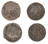 Middlesex (Rural), Hounslow, Henry Cleaver, Halfpenny, 1.33g/12h (N 9182 obv., different [later] rev.; BW. 101);...