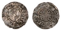 John (as Lord, 1172-1199), Second coinage, Halfpenny, type Ib, Waterford, Marcus, marcvs on [—], 0.71g/4h...
