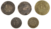 Southwark, St Saviour’s Dock, Richard Berry, Halfpenny, 1666, 0.87g/6h (E 879; N 5067; BW. 367), Grace Harwood,...