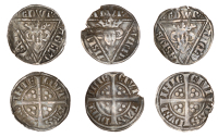 Edward I (1272-1307), Second coinage, Halfpence (3), all Dublin, type Ia, 0.63g/9h; type Ib, pellet before Lombardic...