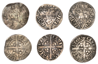 Edward I (1272-1307), Second coinage, Halfpence (3), Dublin, type Ic, pellet before Roman e, 0.65g/3h; Waterford...