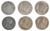 George III (1760-1820), London coinage, Halfpence (6), 1766, 1769 type I, 1775, 1781, 1782 (2) (S 6612, 6614) [6]....