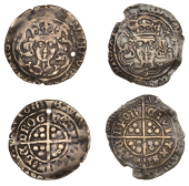 Edward IV (1461-1483), Light Cross and Pellets coinage, Groats (2), Drogheda, mm. obscured, g on breast, no marks by...