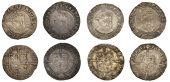 Henry VIII (1509-1547), Posthumous issue, Sixpenny Groats (4), all type IV, all Dublin, mm. obscured, 2.48g/2h; mm....