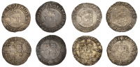 Henry VIII (1509-1547), Posthumous issue, Sixpenny Groats (4), all type IV, all Dublin, mm. obscured, 2.48g/2h; mm....