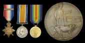 Three: Private A. E. Moody, 1st Battalion, Norfolk Regiment, who was killed in action in the attack on the Chivy...