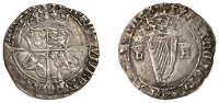 Henry VIII (1509-1547), Fourth Harp issue, Sixpenny Groat, mm. lis, hr (Henricus Rex), reads hibernie rex, 2.36g/8h...