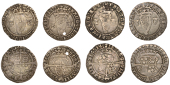 Henry VIII (1509-1547), First Harp issue, Groats (2), both mm. crown, hi (Jane Seymour), 2.00g/5h, hr (Henricus...