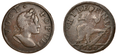 George III (1760-1820), Voce Populi coinage, Halfpenny, 1760, type 5, square head, 7.43g/6h (Zelinka 4-B; Nelson 2;...