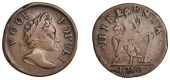 George III (1760-1820), Voce Populi coinage, Halfpenny, 1760, type 8, reads vooe, 5.98g/6h (Zelinka 7-E; Nelson 3;...