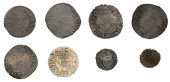Elizabeth I (1558-1603), Pennies (4), all 1601, mm. star (2), 1.56g/5h, 1.70g/7h, mm. trefoil, 1.45g/4h, mm....