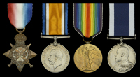 Four: Chief Stoker H. J. Golden, Royal Navy

1914-15 Star (161294. H. J. Golden. Ch. Sto., R.N.); British War and...