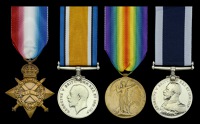 Four: Paymaster Lieutenant C. P. Stone, Royal Navy

1914-15 Star (M.10264, C. P. Stone, S.S.A., R.N.); British War...