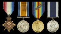 Four: Stoker Petty Officer F. Skew, Royal Navy, who was Mentioned in Despatches for services in Destroyer and...