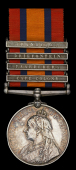 Queen’s South Africa 1899-1902, 4 clasps, Cape Colony, Paardeberg, Driefontein, Transvaal top clasp loose on...