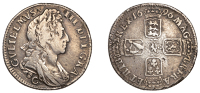 William III (1694-1702), Shilling, 1696c, small lettering (ESC 1171; S 3507). Sometime cleaned, otherwise good fine,...