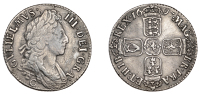 William III (1694-1702), Shilling, 1697c, third bust variety (ESC 1173; S 3513). Stained on obverse and sometime...