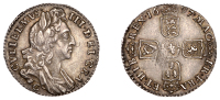 William III (1694-1702), Sixpence, 1697c, small crowns (ESC 1271; S 3533). Some adjustment marks, otherwise good...