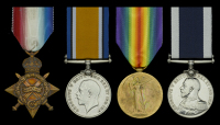 Four: Joiner First Class H. Unwin, Royal Navy, who had prior service with the York and Lancaster Regiment, and later...