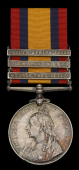 Queen’s South Africa 1899-1902, 3 clasps, Orange Free State, Transvaal, South Africa 1902 (4821 Pte. A. Toombs....